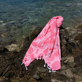 Mijölnir Toalla de playa fouta de piña - Rosa